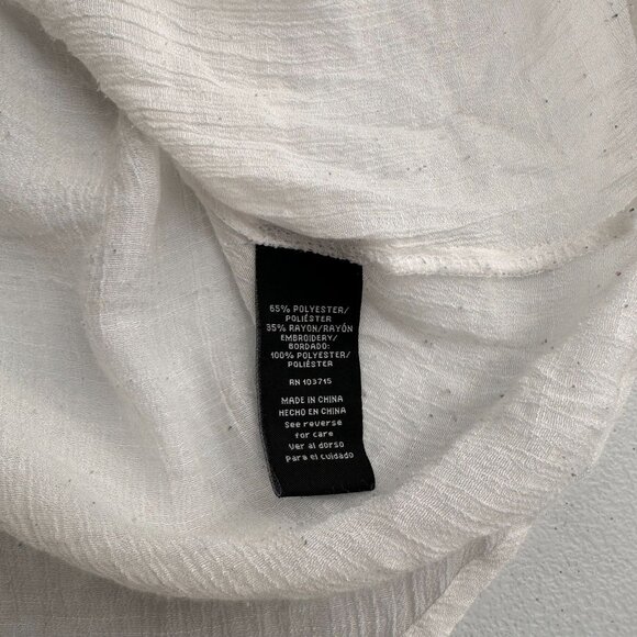 Zac & Rachel White Blouse with Floral Embroidery - Picture 3 of 9